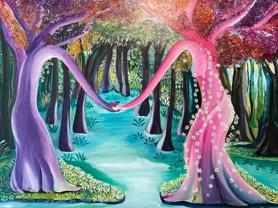 Trees Holding Hands